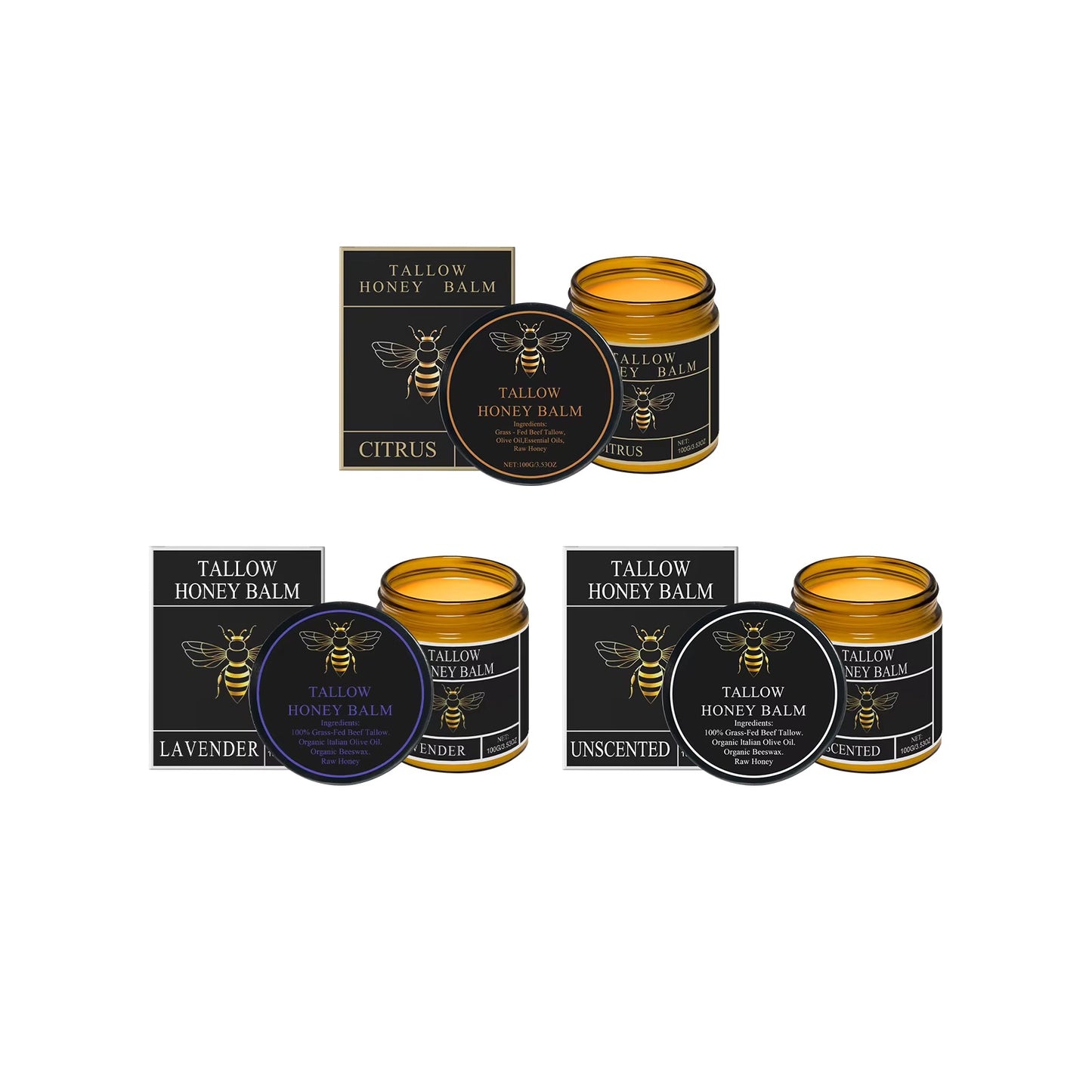 Tallow honey balm